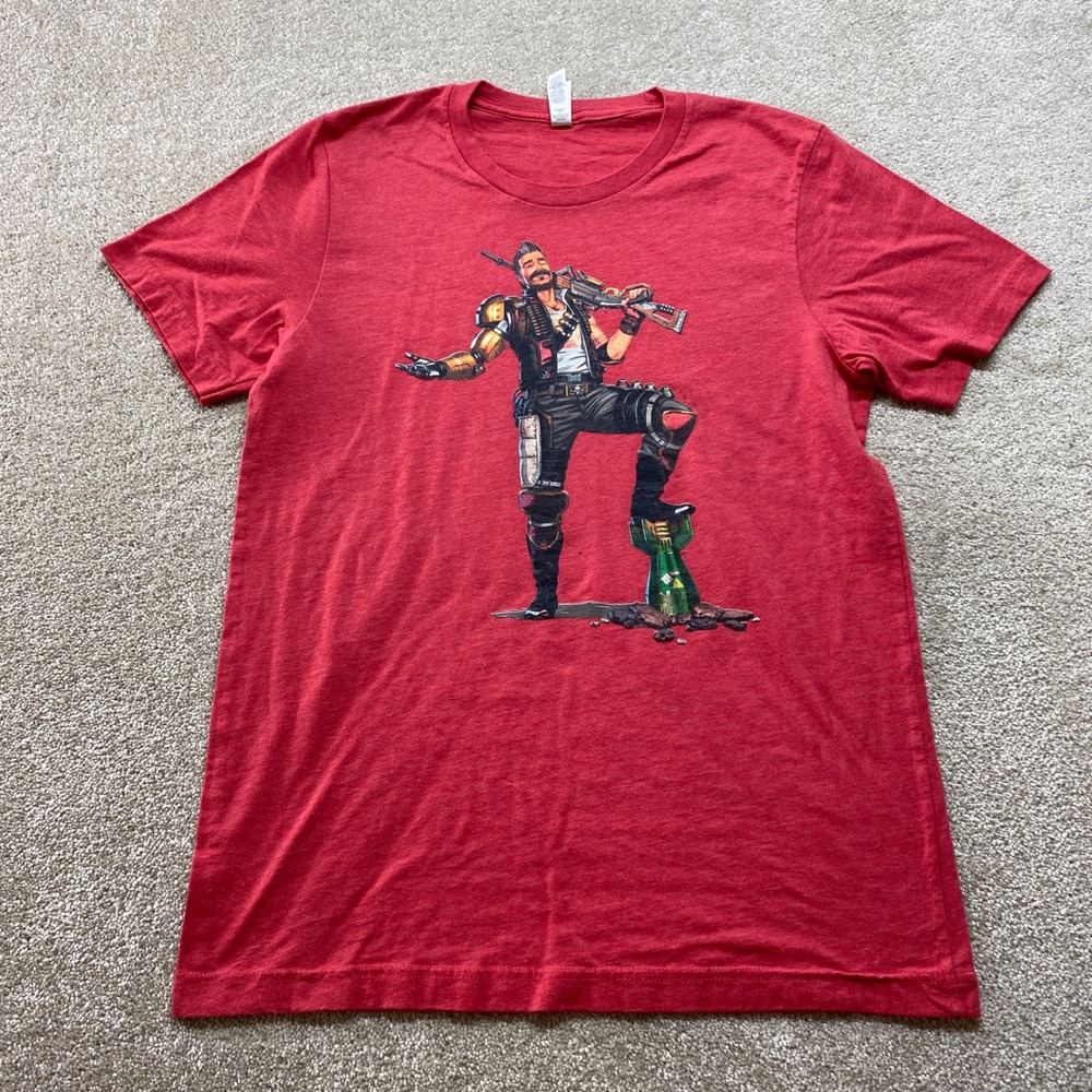 Bella Canvas Red Apex Legends‎ Mirage Shirt Mens Medium Video Game Graphic Tee